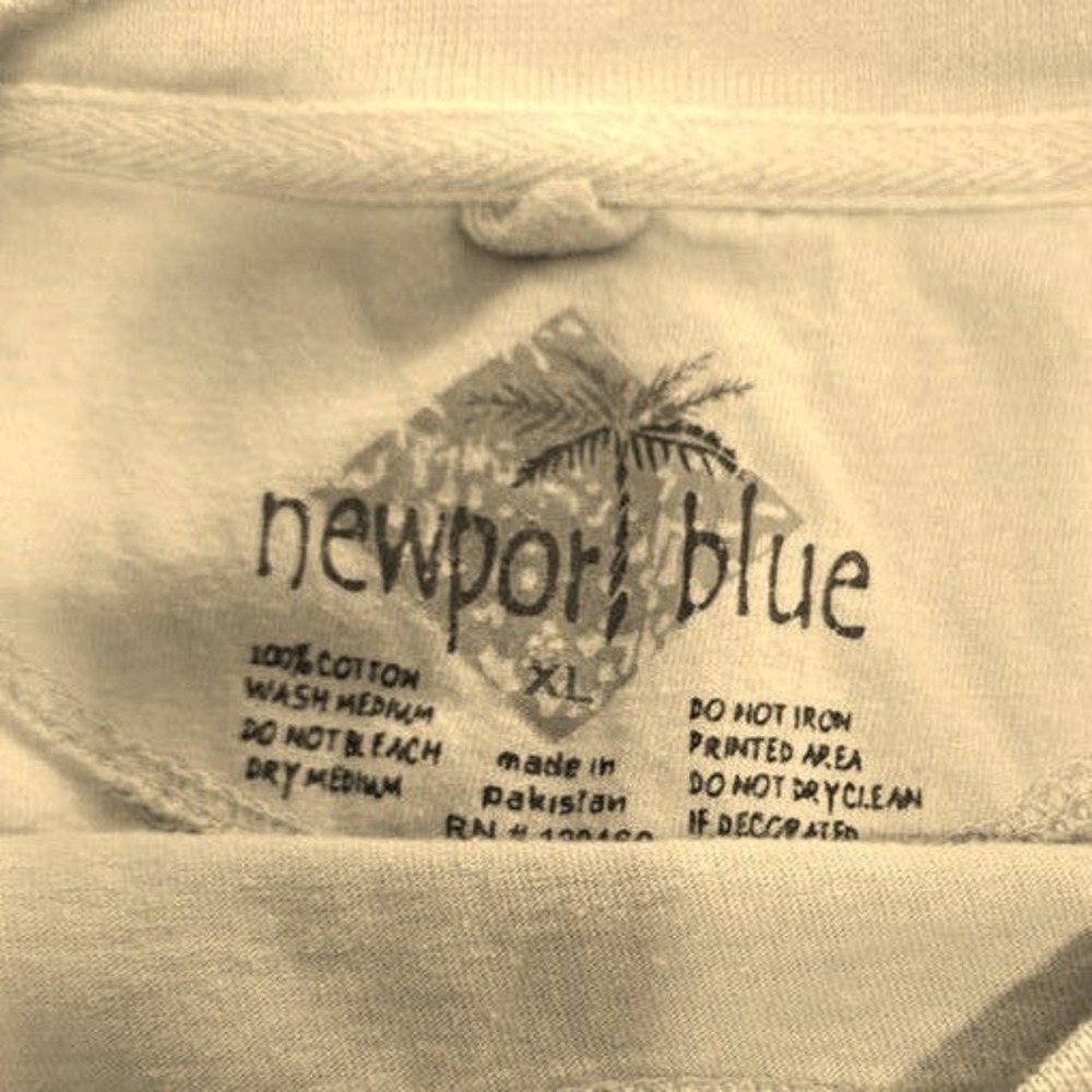 Newport Blue Graphic Tee Mens XL Tan Big Daddys Rod Shop Hot Rod Vintage Style - Picture 3 of 3